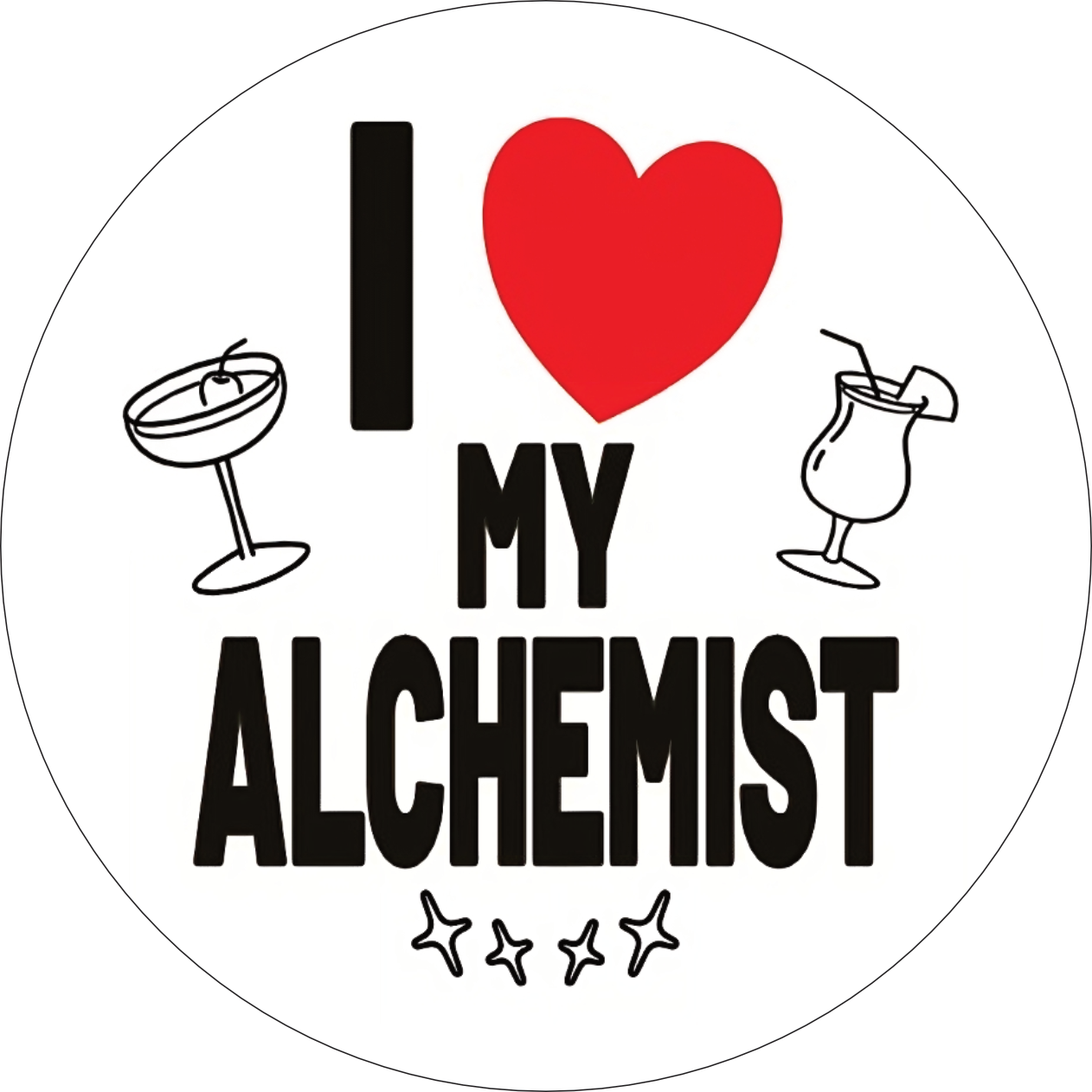 I Love My Alchemist Coaster
