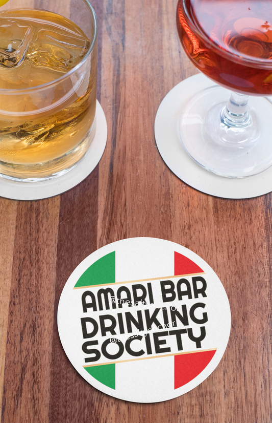 Amari Bar Drinking Society Logo Coaster - Set of 6