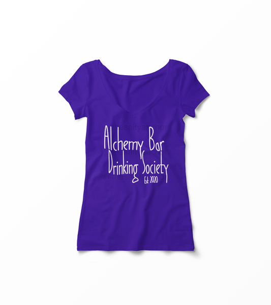 CLEARANCE: Women's Heavy Cotton V-Neck T-Shirt w/ ABDS Soft Side Logo