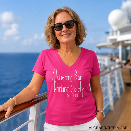 ABDS Logo Soft Side Ladies' V Neck Shirt