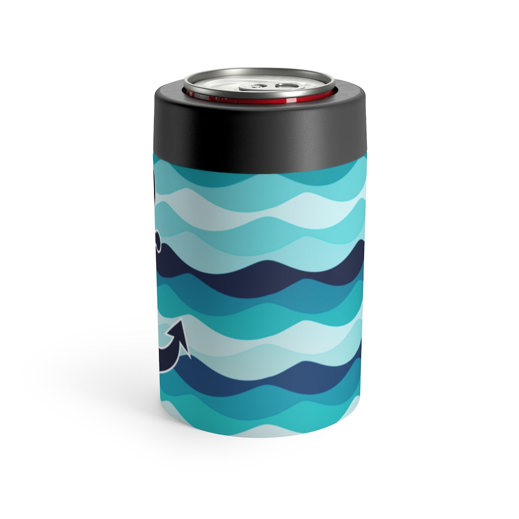 Blue Anchor Can Holder - The Salty Anchor