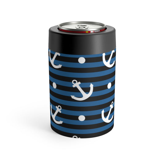 Nautical Stipes and Anchors Can Holder - The Salty Anchor