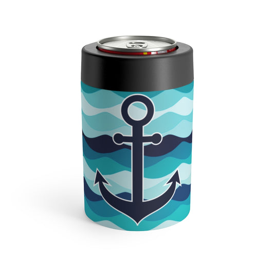 Blue Anchor Can Holder - The Salty Anchor