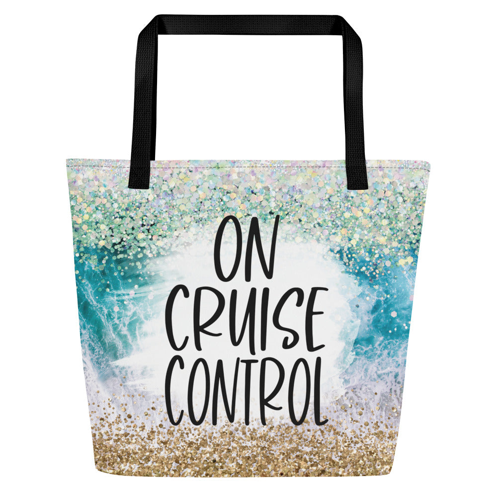 On Cruise Control Beach Bag 16"x20"