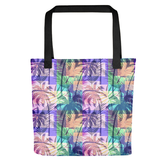 Pastel Palms Tote Bag 15x15 - The Salty Anchor