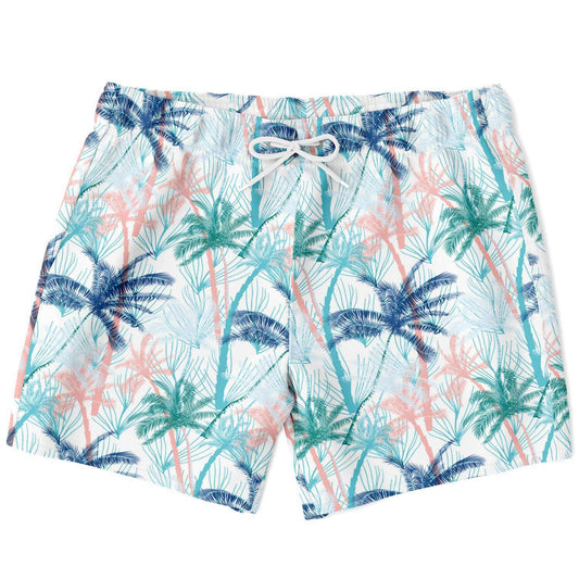 Pastel Palms Swim Trunks - The Salty Anchor