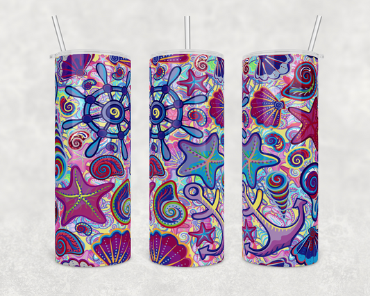 Colorful Sea Insulated Drink Tumbler - The Salty Anchor