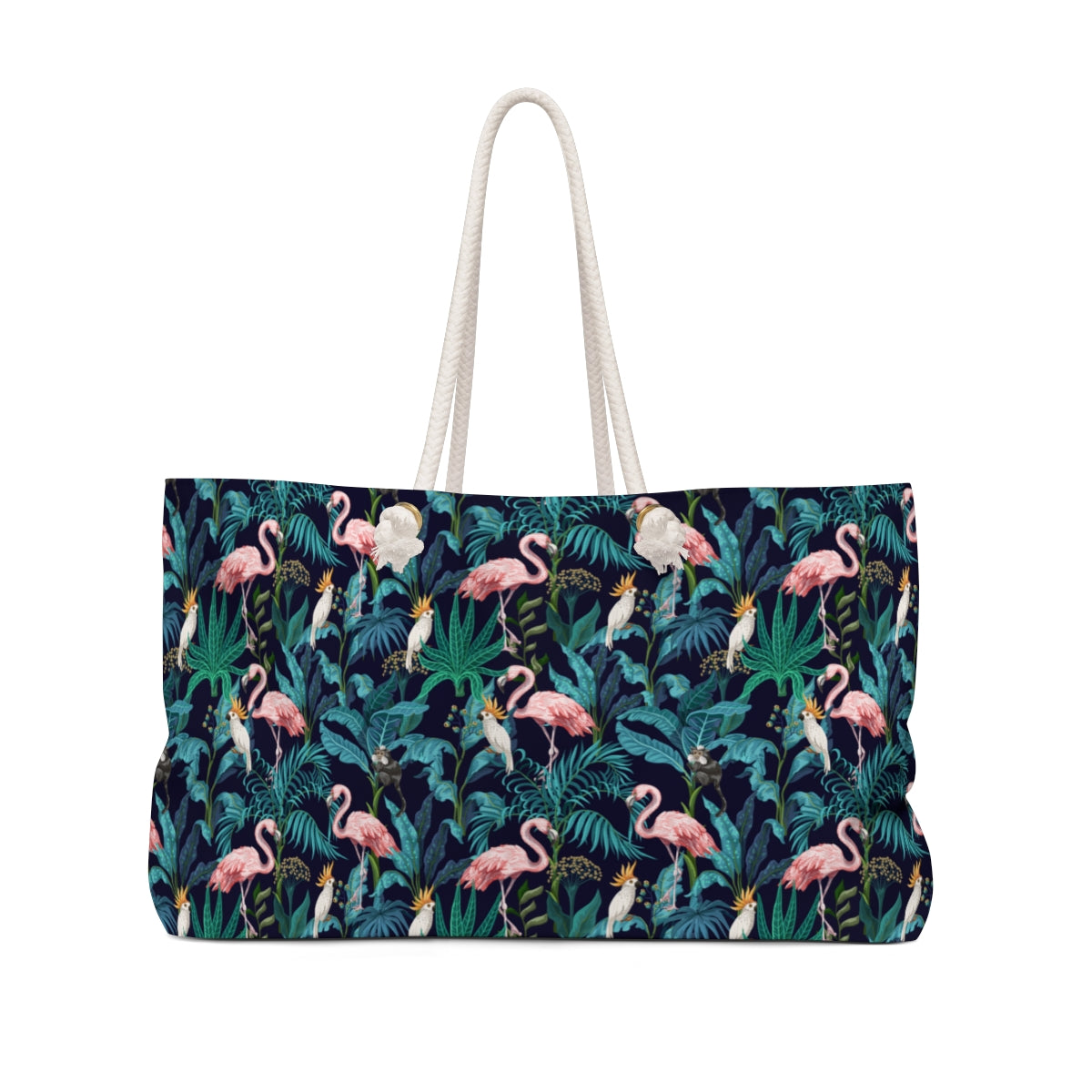 Tropical Flamingos Weekender Bag