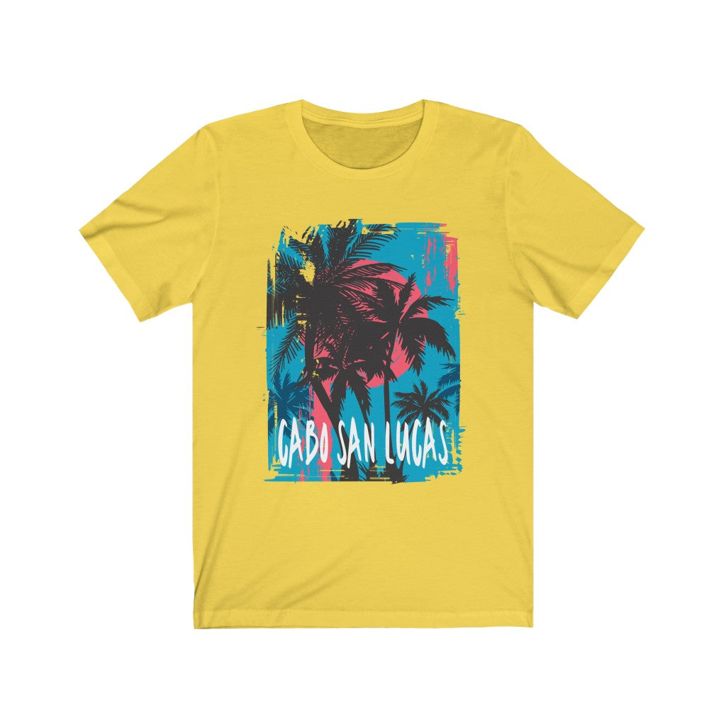 Cabo San Lucas Neon Palms Unisex Jersey Short Sleeve Tee - The Salty Anchor