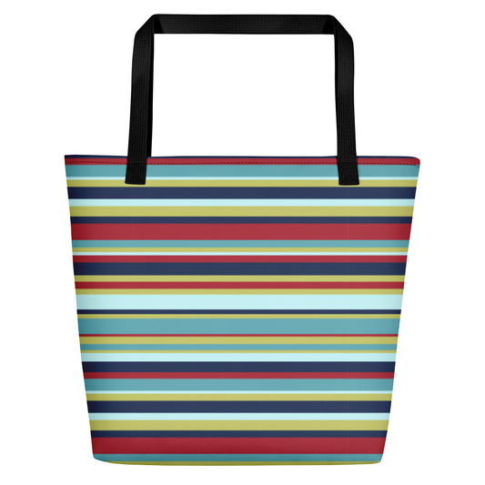 Nautical Stripes Beach Bag 20"x20" - The Salty Anchor