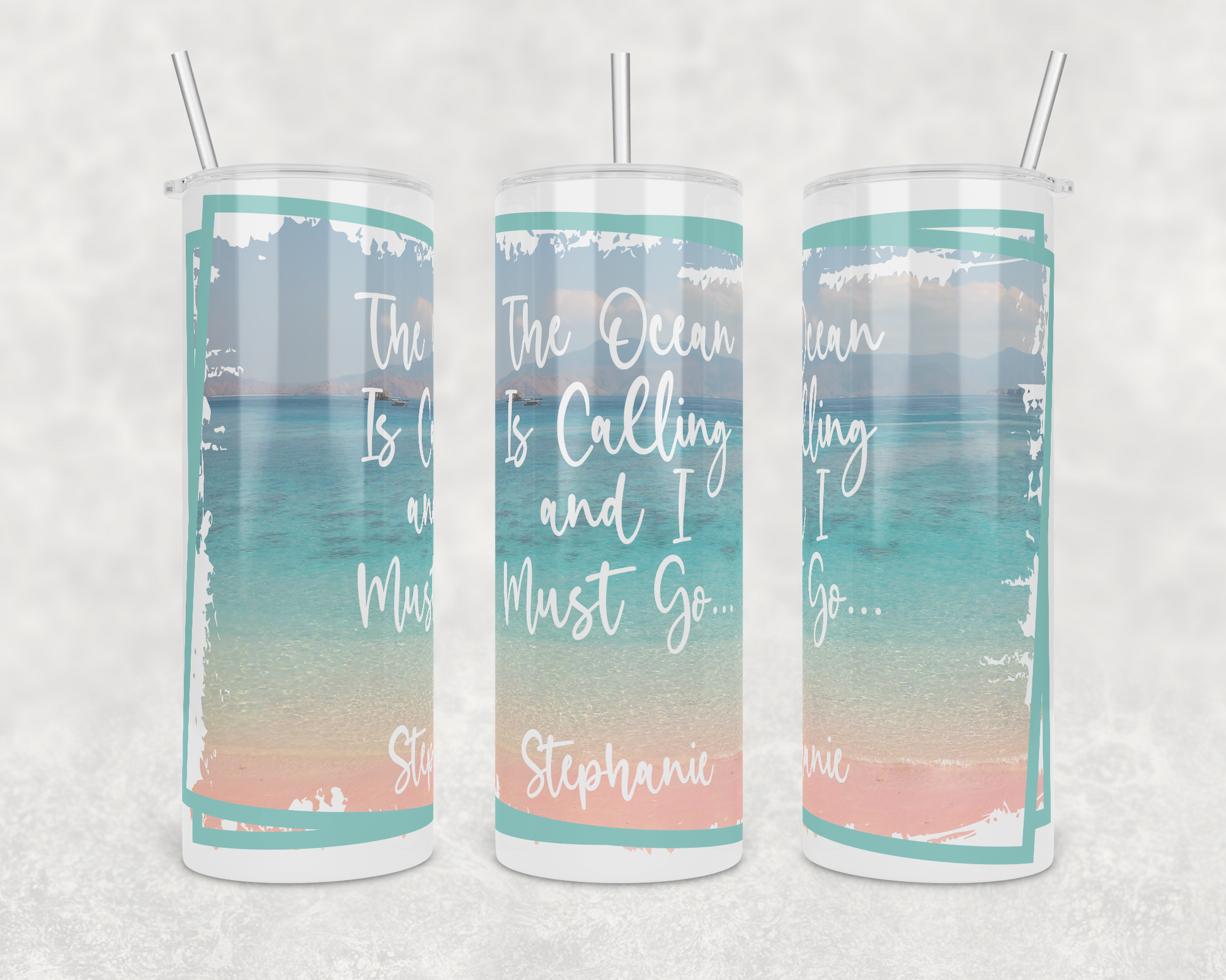 The Ocean Is Calling and I Must Go Insulated Drink Tumbler - The Salty Anchor